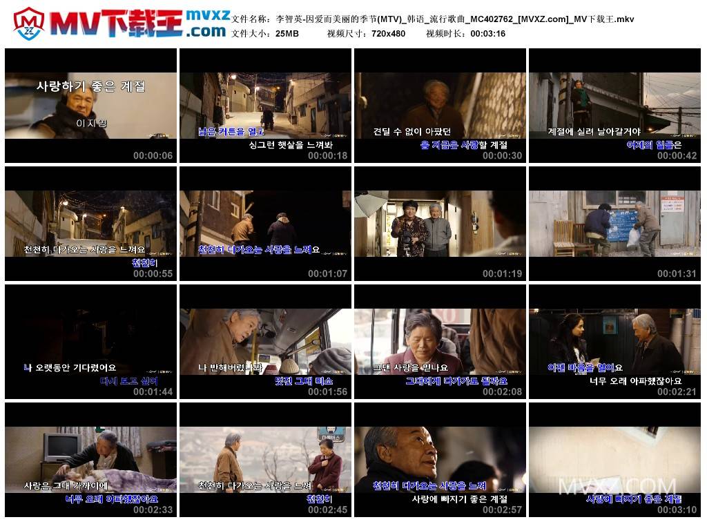李智英-因爱而美丽的季节(MTV)_韩语_流行歌曲_MC402762